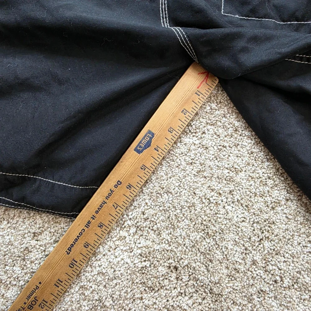 VINTAGE OP Ocean Pacific Board Shorts Men Large 36/38 Black Swim Trunks Y2K Surf